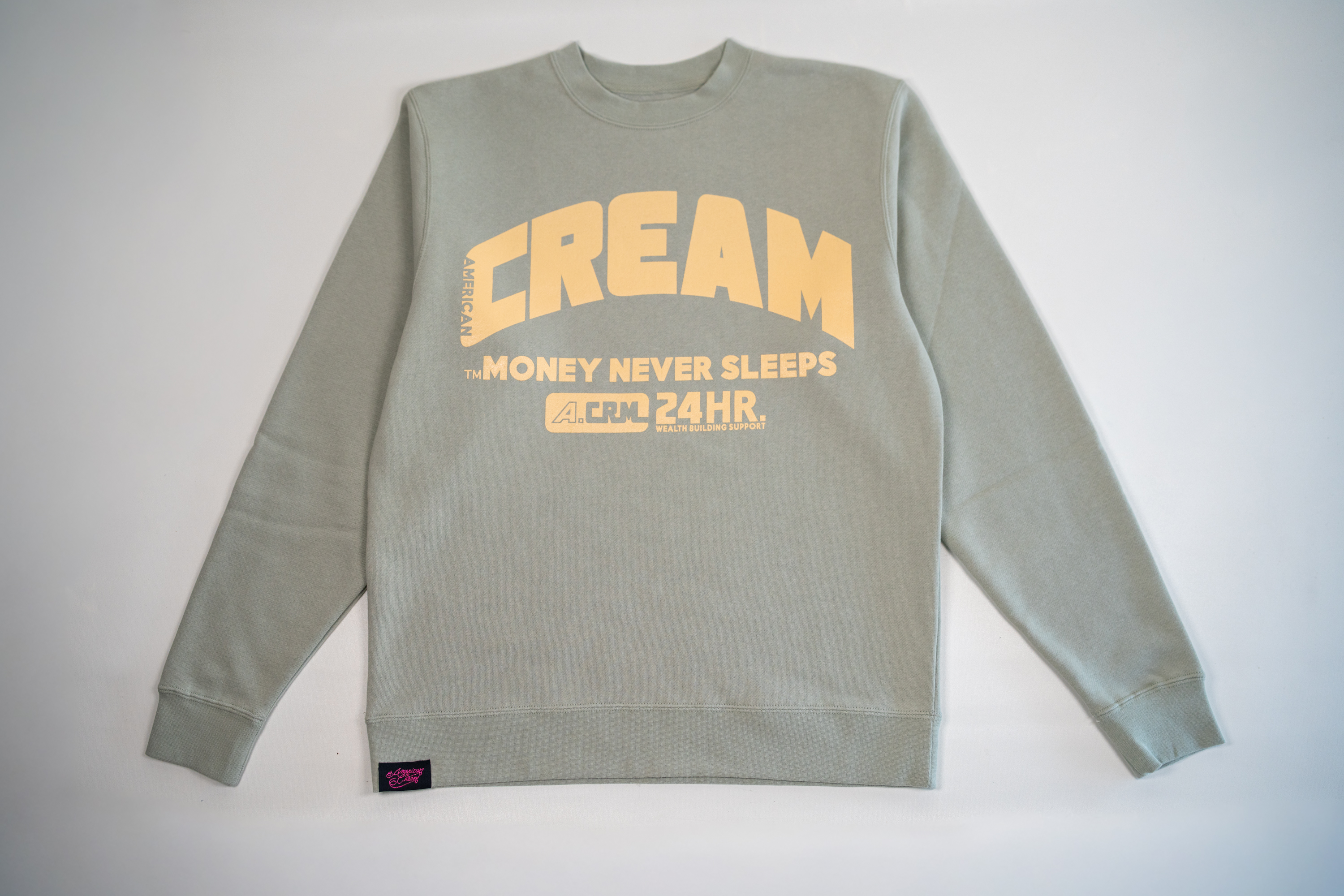 CREAM Money Never Sleeps Crewneck